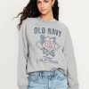 Vintage Crew-Neck Logo-Graphic Sweatshirt