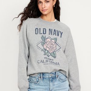 Vintage Crew-Neck Logo-Graphic Sweatshirt