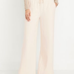 Dynamic Fleece Wide-Leg Sweatpants