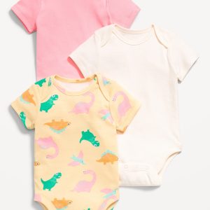 Short-Sleeve Bodysuit 3-Pack for Baby