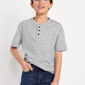 Short-Sleeve Henley T-Shirt for Boys