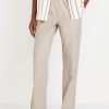 90's Straight Linen-Blend Pants