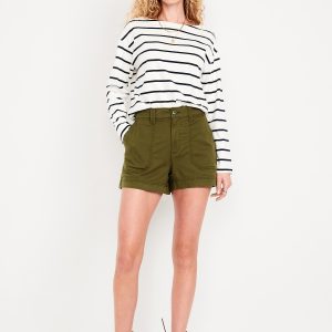 High-Waisted OGC Chino Shorts -- 3.5-inch inseam