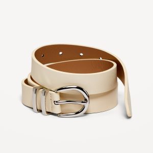 Double Loop Skinny Belt for Women