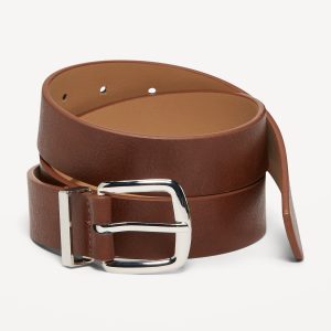Classic Faux-Leather Belt