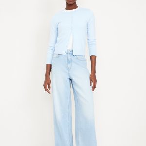 High-Waisted Baggy Wide-Leg Jeans