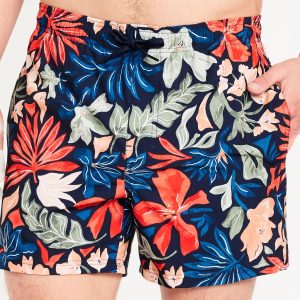 Printed Swim Trunks -- 5-inch inseam