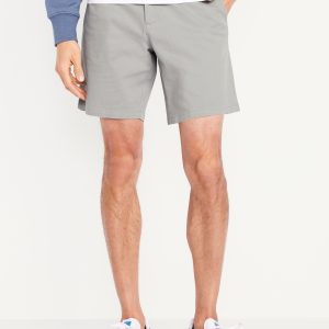 Slim Built-In Flex Rotation Chino Shorts -- 8-inch inseam