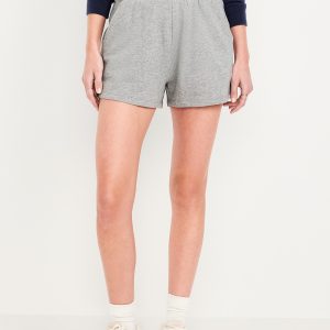 Extra High-Waisted SoComfy Sweat Shorts -- 3-inch inseam