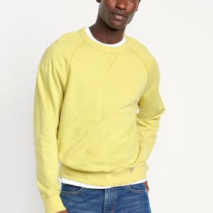 Garment-Dyed Crew-Neck Sweatshirt