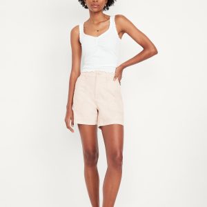 High-Waisted OGC Chino Shorts -- 5-inch inseam