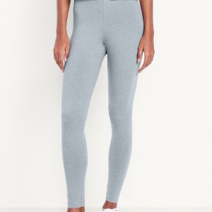 High-Waisted Jersey Fashion Layering Leggings