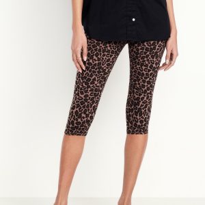 High-Waisted Fashion Layering Capri Legging