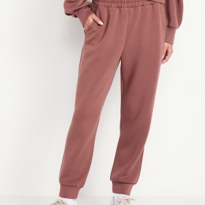 High-Waisted Bounce Fleece Jogger Sweatpants