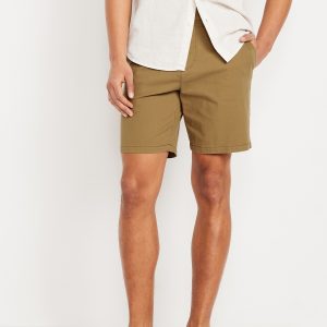 Slim Built-In Flex Rotation Chino Shorts -- 8-inch inseam