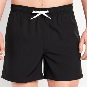 Solid Swim Trunks -- 5-inch inseam