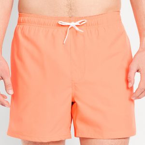 Solid Swim Trunks -- 5-inch inseam