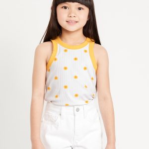 Fitted Ribbed Tank Top for Girls