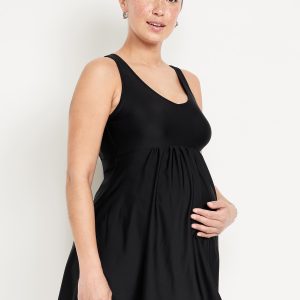 Maternity Halter Swim Dress