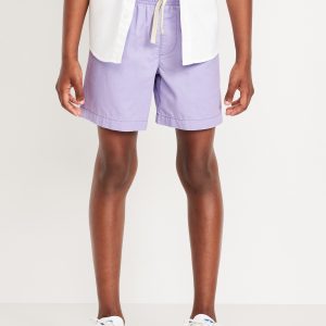 Above Knee Twill Pull-On Shorts for Boys