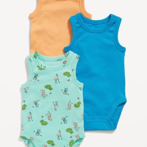 Sleeveless Bodysuit 3-Pack for Baby