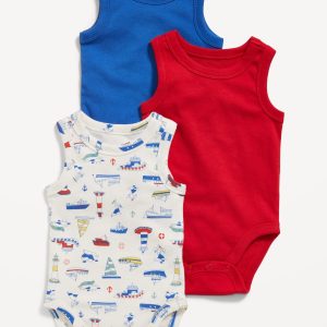 Sleeveless Bodysuit 3-Pack for Baby