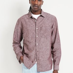 Classic Fit Linen-Blend Shirt