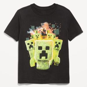 Minecraftâ„¢ Gender-Neutral Graphic T-Shirt for Kids