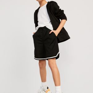 Mesh Basketball Shorts for Boys (At Knee)