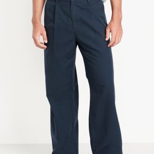 Baggy Pleated Chino Pants
