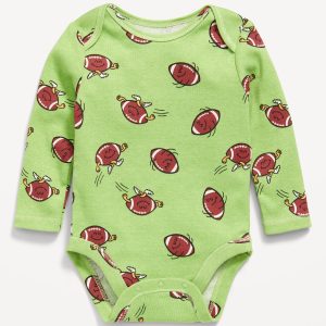 Printed Long-Sleeve Bodysuit for Baby