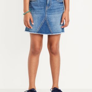 High-Waisted Jean Skirt for Girls