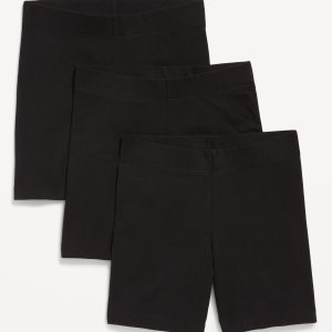 High-Waisted Biker Shorts 3-Pack -- 6-inch inseam