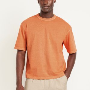 Garment-Dyed Cropped T-Shirt