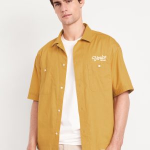 Cropped Utility Pocket Shirt