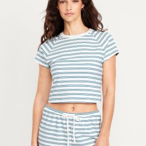 Cropped Jersey Lounge Top
