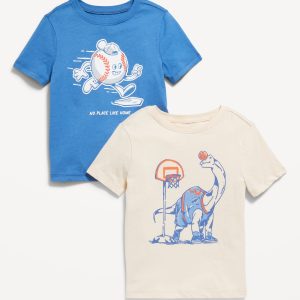 Short-Sleeve Graphic T-Shirt 2-Pack for Toddler Boys