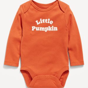 Long-Sleeve Unisex Graphic Bodysuit for Baby