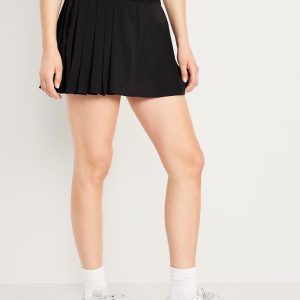 Extra High-Waisted StretchTech Pleated Skort
