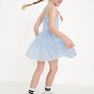 PowerSoft Sleeveless Tutu Athletic Dress for Girls