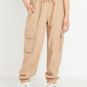 High-Waisted StretchTech Performance Joggers for Girls