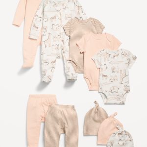 Unisex 10-Piece Layette Set for Baby