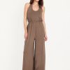 Waist-Defined Halter Jumpsuit