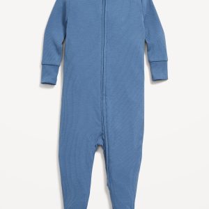 Snug-Fit 2 Way Zip Footed One-Piece for Baby
