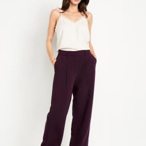 Extra High-Waisted Taylor Wide-Leg Trouser Pants