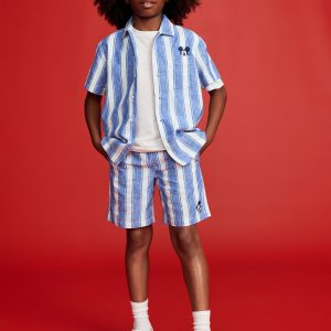 Old Navy x Disney© Mickey Mouse Knee Length Linen-Blend Shorts for Boys