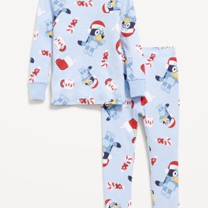 Bluey™ Unisex Graphic Snug-Fit Pajama Set for Toddler & Baby