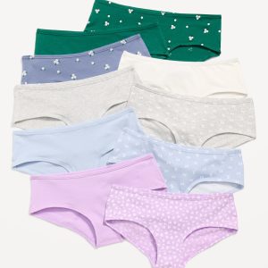 Hipster Underwear 10-Pack for Girls