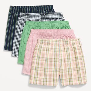5-Pack Soft-Washed Boxer Shorts -- 3.75-inch inseam