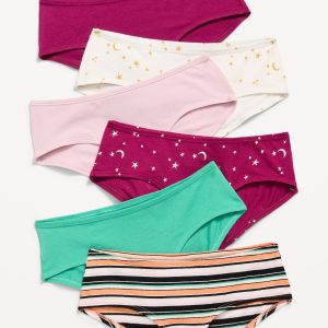 Hipster Underwear 6-Pack for Girls